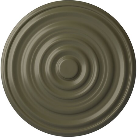 Ekena Millwork Carton Ceiling Medallion (For Canopies up to 3 3/4"), 17 3/4"OD x 1 3/8"P, Painted Turtle CM18CAPTF